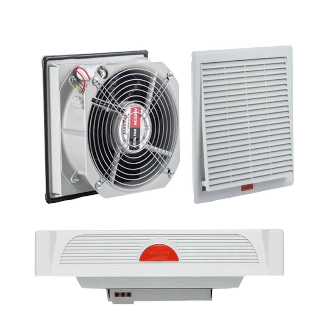 Ventilatorji, rešetke in filtri za razdelilne omarice