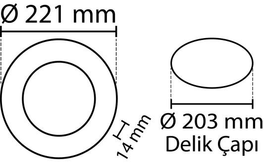 2 kosa - SLIM LED plošča bela / 4000K 18W / 1620Lm okrogla vgradna okrogla (vključeno napajanje) 4000K YL10-1807