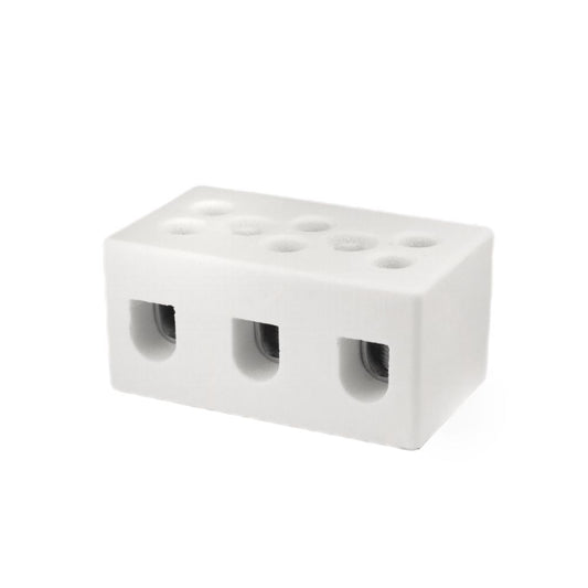 ONKA 2,5-4mm2 / 3-žični steatitni / keramični / porcelanski priključek - PORCELANSKI TERMINALNI BLOK, 1070003
