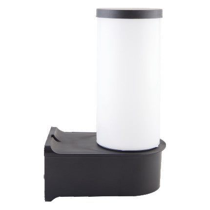 Vrtna zunanja stenska svetilka, E27 25cm, črna plastika
