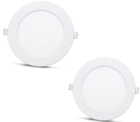 2 kosa - SLIM LED plošča hladno bela /6500K 18W / 1620Lm okrogla vgradna okrogla (vključeno napajanje) 6500K YL10-1800