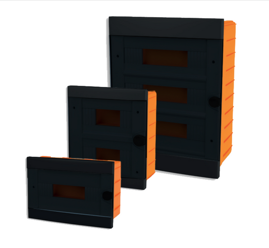 ARS Modularna stikalna omarica 36 MOD (36 varovalk 3x12), plastična podometna stikalna omarica, prozorna vrata IP40, 347417